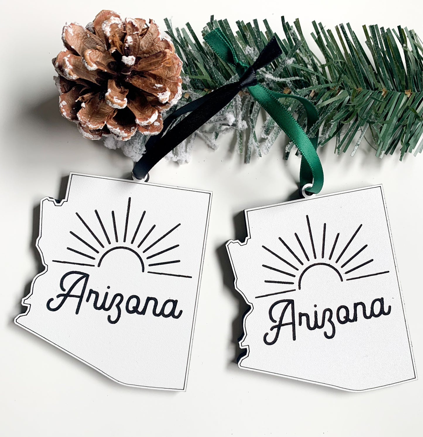 Black and White Arizona Ornament