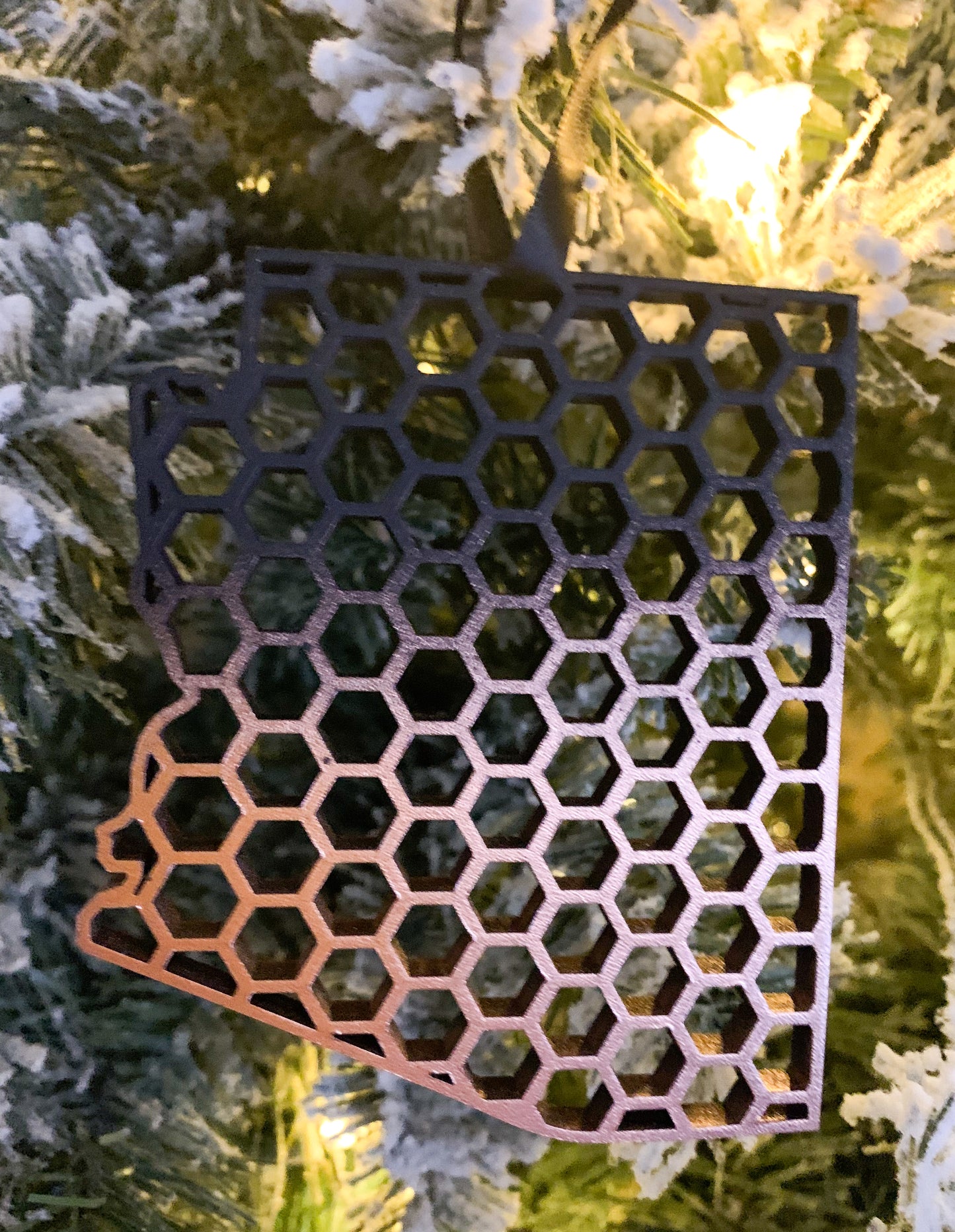 Painted Hexagon Arizona Ornament