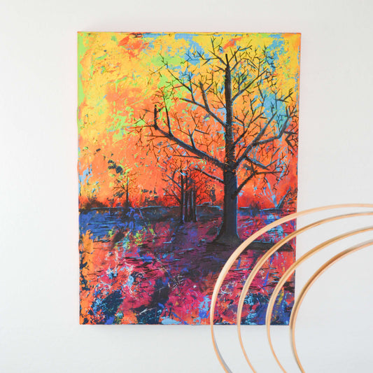 Abstract Trees Painting