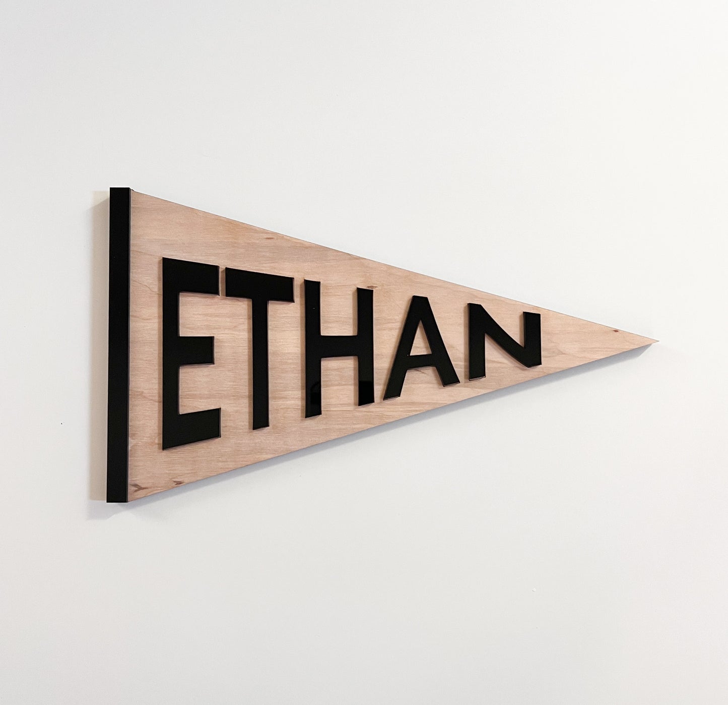 Wooden and Acrylic Name Pennant