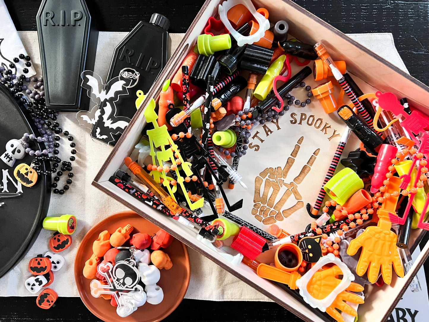 Wood Halloween Tray