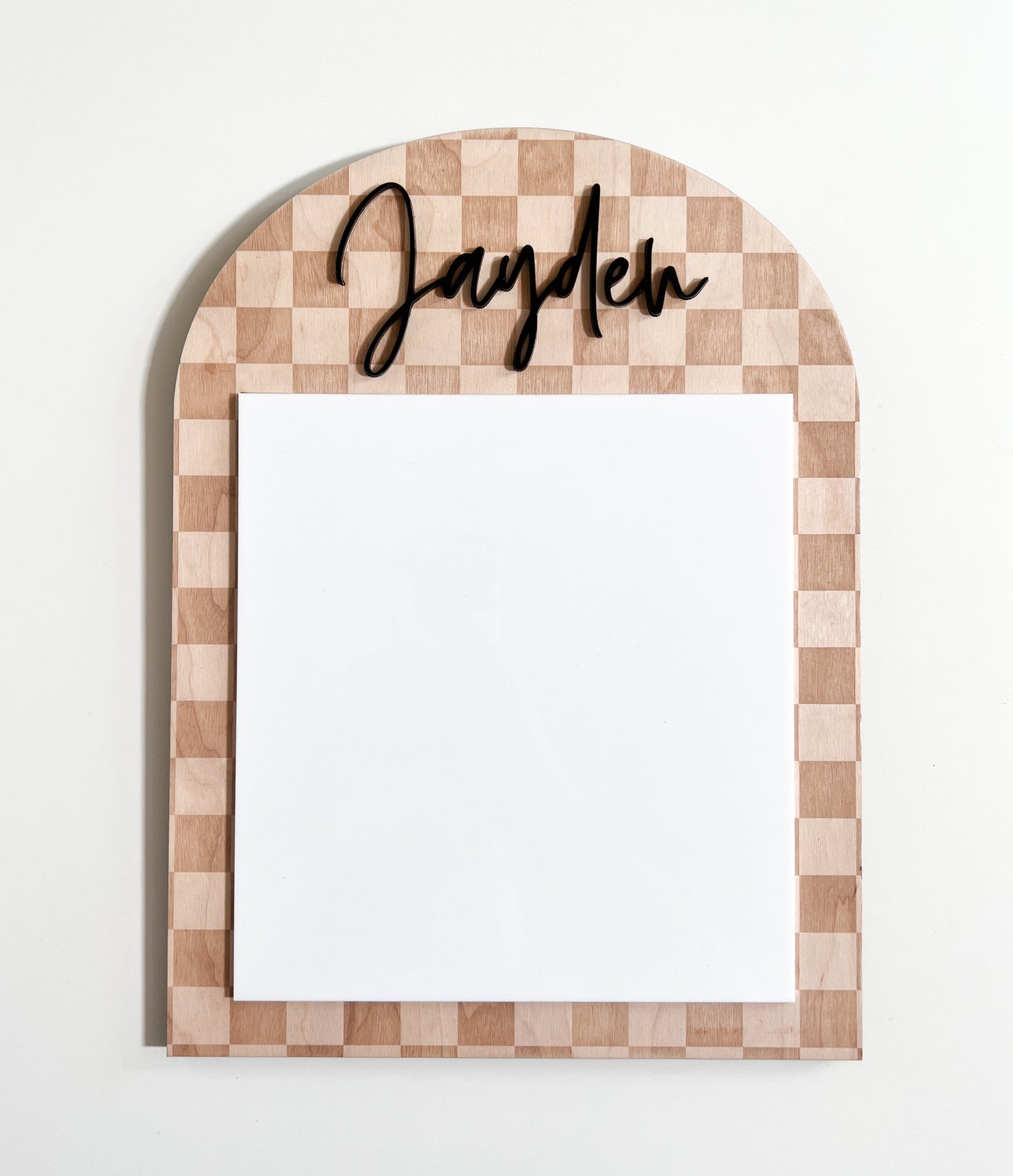 Wooden and Acrylic Dry Erase Board