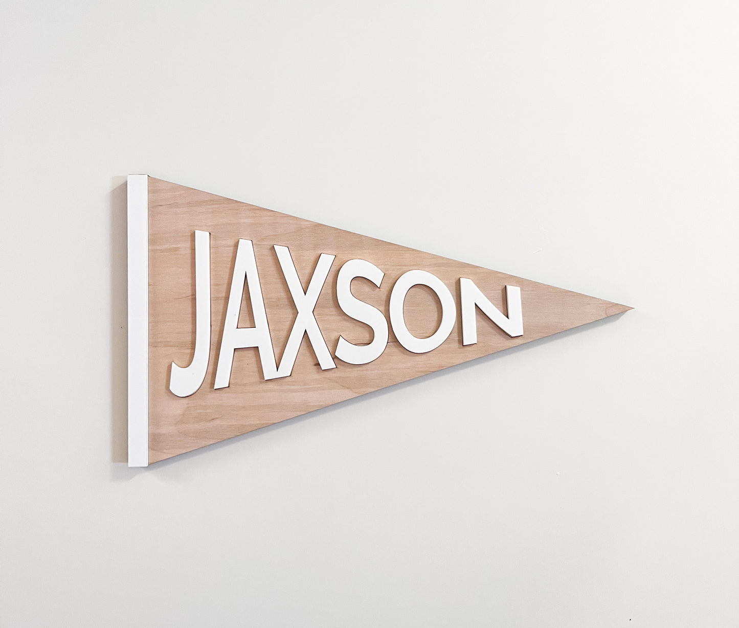 Wooden and Acrylic Name Pennant