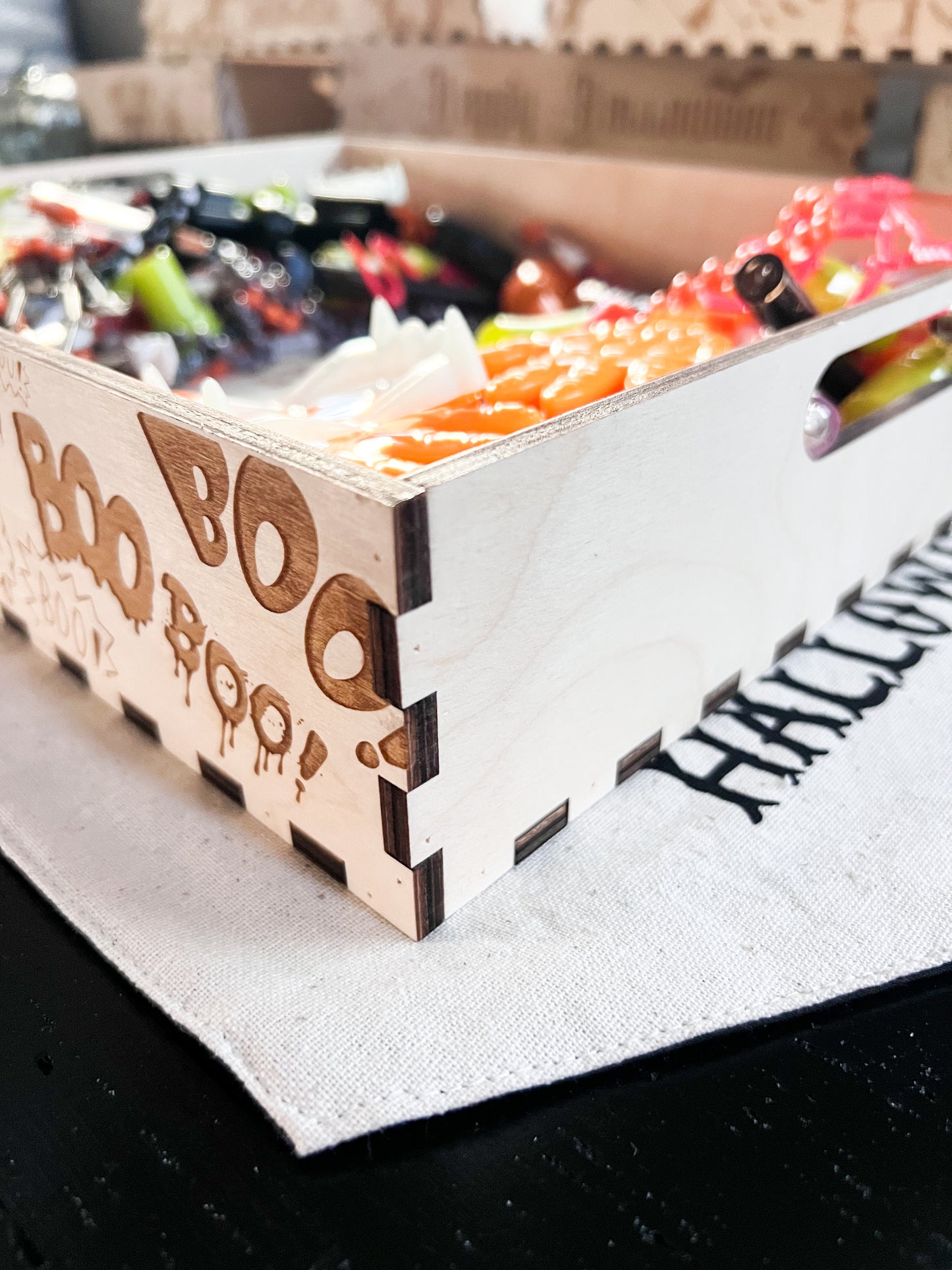 Wood Halloween Tray