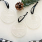 Personalized Engraved Clear Acrylic Round Ornament