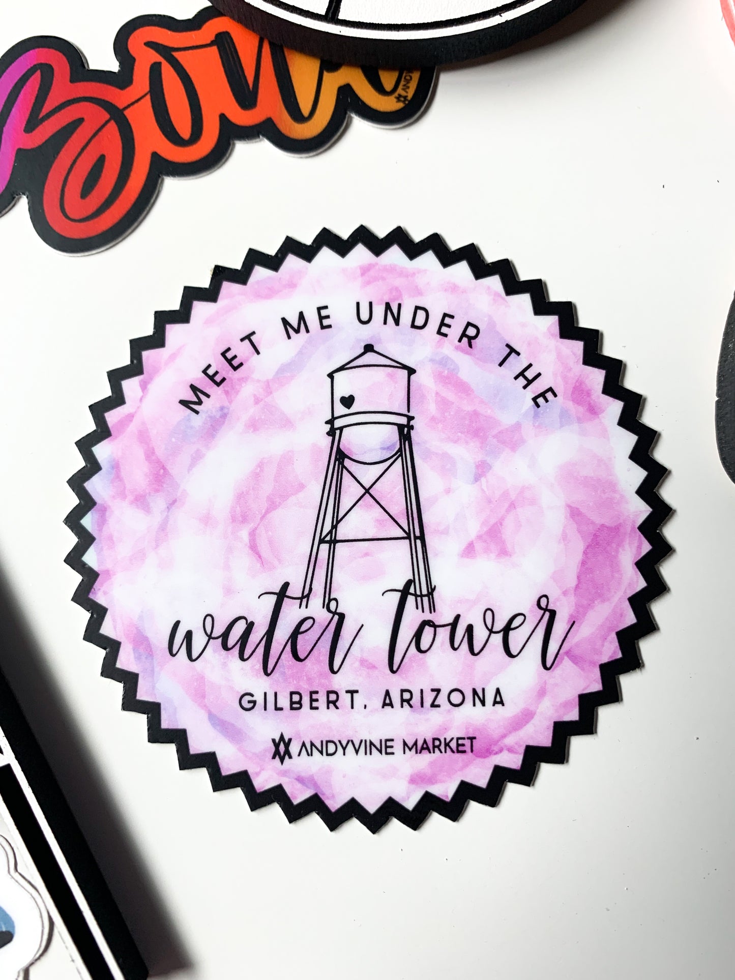 Meet Me Under Water the Tower Sticker