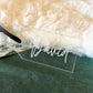 Personalized Engraved Clear Stocking Tags