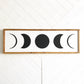 Moon Phases Wood Sign