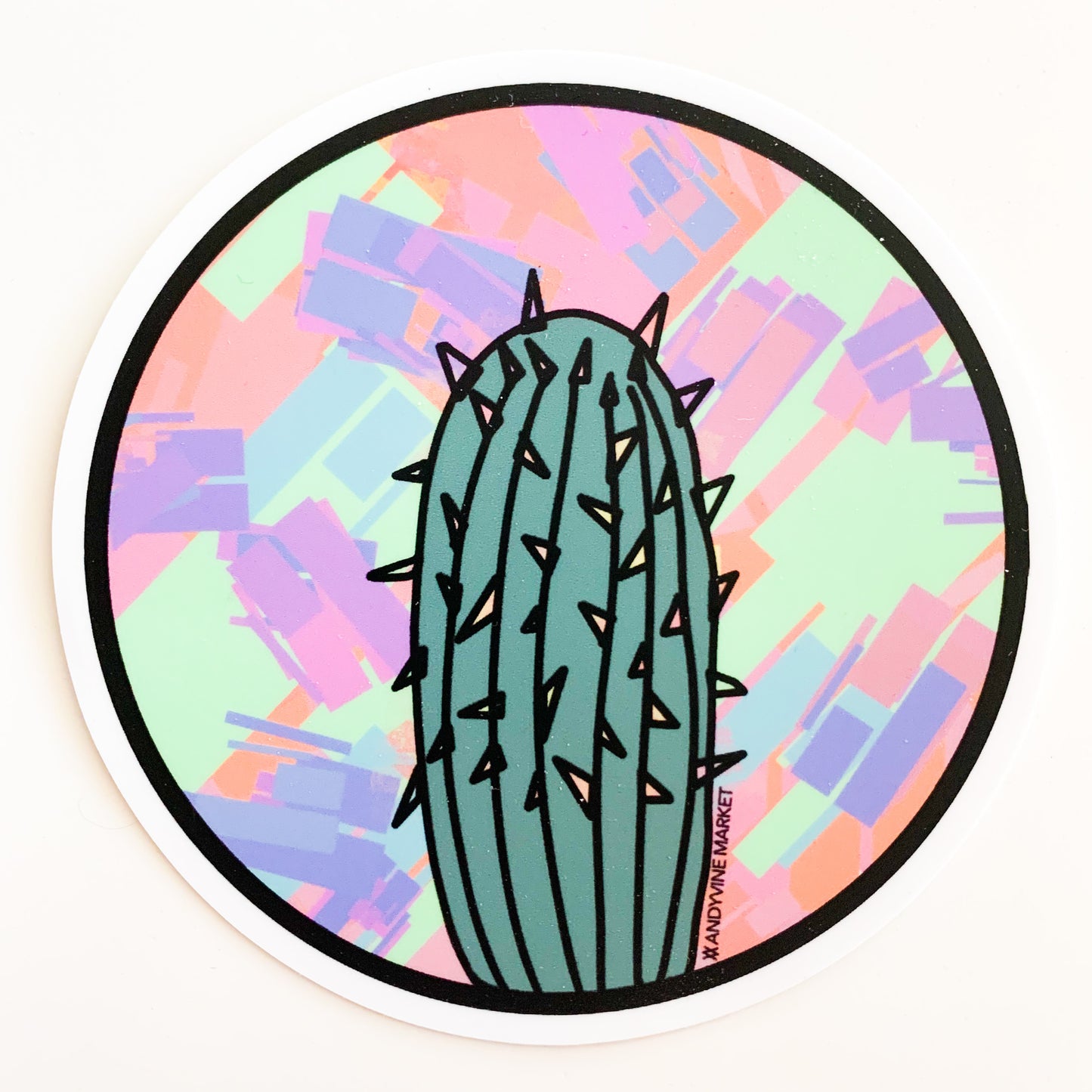 Saved by the Cactus Sticker