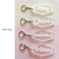 Personalized Engraved Clear Acrylic Motel Keychain